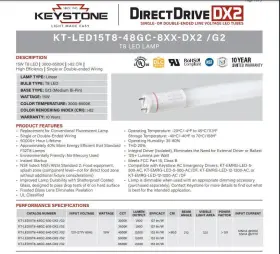 C-24W-5K-10PK SUNCO LIGHTING Keystone Led Tube Shatterproof