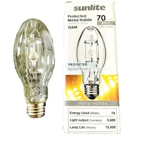 03641 SUNLITE Light Bulb Protected Halide Base Exposed