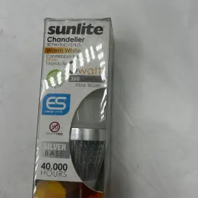 3CTW-3LED-27K-S SUNLITE Chandelier Light Lamp Bulb #2