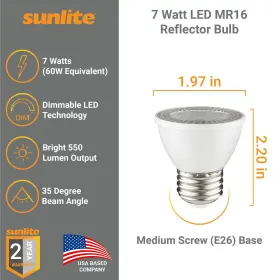 80142-SU SUNLITE Led Neck Recessed Recess Spotlight Bulb #2