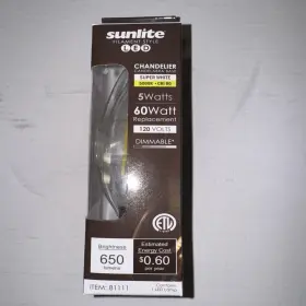 81336 SUNLITE Pack Chandelier Num Led Bulb