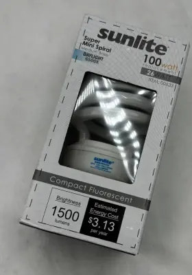SMS26F-65K SUNLITE Mini Spiral Cfl Light Bulb