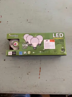 SLED-5 SUNRISE LIGHTING Pack Led Globe Bulbs Dimmable