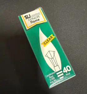 76659 SUPREME Cl Candelabra Base Bent Tip Bulb