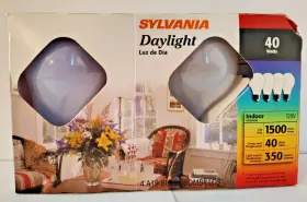 Sylvania 046135108648 40 Watt Light Bulbs A19 4 Pack - New