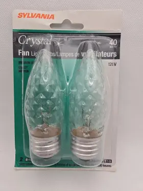 046135137853 SYLVANIA Crystal Ceiling Fan Bulbs Base