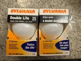 046135141508 SYLVANIA Globe Double Light Bulb