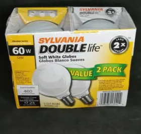 046135160424 SYLVANIA Double Globes Vanity Base