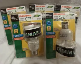 Sylvania 046135269493 5 New Energy Efficient 100 Watt Twist Bulb Dimmable Uses Only 24