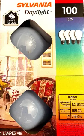 100A-DAY-VERT-RP SYLVANIA Osram Volt Natural Light Bulbs Pack