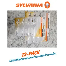 10540-2 SYLVANIA Double Pack Bulbs Candelabra