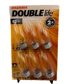 40B10-DL-BL-6PK SYLVANIA Double Bulbs Base