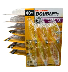 40B10C SYLVANIA Set Crystal Doublelife Bulbs