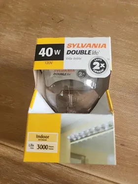 40G25-DL-RP SYLVANIA Interior Globe Double Hour Light Bulb