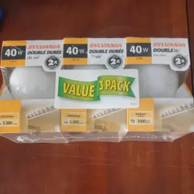 40G25-DLSW-3PK-RP SYLVANIA Double Globe Light Bulbs