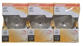 40G25DL120VRP3 SYLVANIA Globe Bulb Double