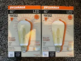 75351 SYLVANIA Led Edison Amber Glow Dimmable Bulbs #2