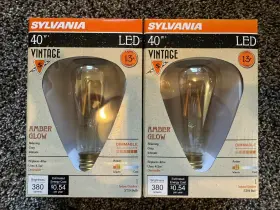 75351 SYLVANIA Led Edison Amber Glow Dimmable Bulbs
