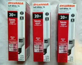 CF20EL SYLVANIA Fluorescent Light Bulbs Watts