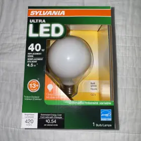 LED5.5G25 SYLVANIA Ultra Led Pack Glass Dimmable
