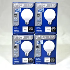LED5G25D27KF ELITE Led Dimmable Globe Light Bulb Pack