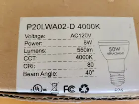 LED8P20V30KFL LED Luminwiz Equal Deg Flood Lamps