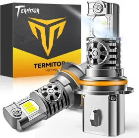 Termitor Tez1090072512051 Upgraded 9007/hb5 Bulbs 50 000lm Ultra Bright High/low Beam 6500k Coo