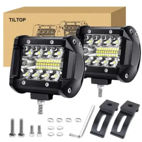 721711697227 TILTOP Led Pods Light Bar Fog Road Driving