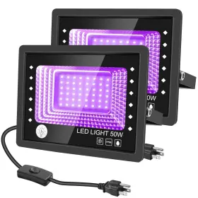 605128996015 TIYIVIRI Pack Led Blacklight Flood Light Switch