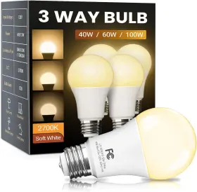QASN3W4 TJOY Light Bulbs Dimmable Base Pack