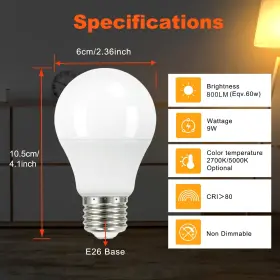 QASN66 TJOY Dimmable Led Bulbs Lms