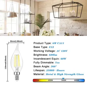 791378888047 TOBUSA Dimmable Candelabra Led Bulbs Dayl #3