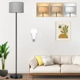 B0CM9H41CN TOBUSA Shade Floor Lamp Bedroom Living Bulb