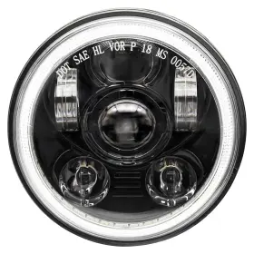 Toknome Drlhz303hdhlbk 5-3/4 5.75 Inch Led Headlight Halo Drl Compatible With Harley Davidson Dyna S