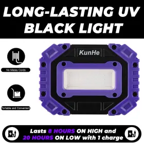 W3-1 TRADE CO.LTD Rechargeable Light Battery Blacklight Lamp #3