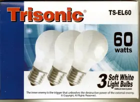 TS-EL60 TRISONIC Rough Service Light Bulbs Pack #2