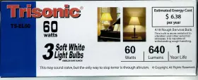 TS-EL60 TRISONIC Rough Service Light Bulbs Pack #3