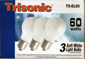 TS-EL60 TRISONIC Rough Service Light Bulbs Pack