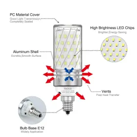 691608502586 TSOXCO Tsoco Led Bulbs Chandelier Light #3