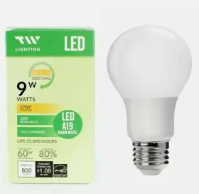 OMNI-A19-800LM27 TW LIGHTING Pack Led Bulb Dimmable Energy