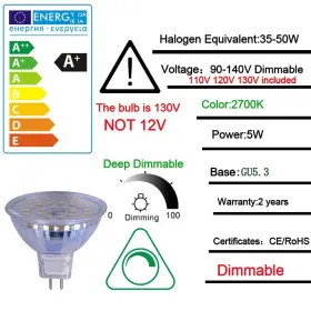 797444044379 UKZBOSS Led Bulb Dimmable Spot Light Eq #3