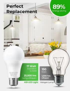 120VA1903W17E26 UNILAMP Led Bulb Bright Light #2