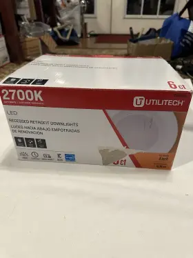 0818864 UTILITECH Recessed Recess Retrofit Downlights Lights