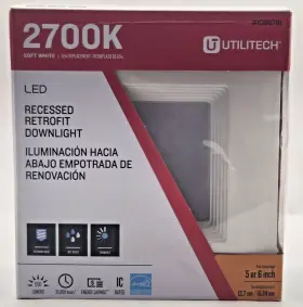 1098781 UTILITECH Dimmable Led Recessed Recess