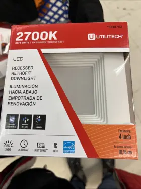 1098782 UTILITECH Led Recessed Recess Retrofit Downlight