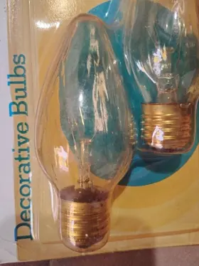 152-E16 VALUE-BRIGHT Flame Tip Crystal Base Wall Sconce Bulbs #3