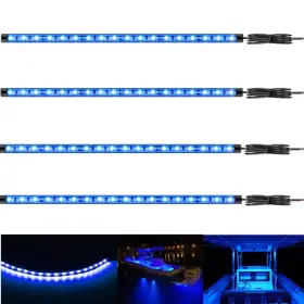 Vbakor Vb-24 Boat Led Strip Lights 4 Pcs 24ftft Marine Interior Courtesy Deck Navigation Li