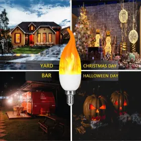 791598541234 VENFORZE Flame Pack Led Candelabra Light Bulb #2