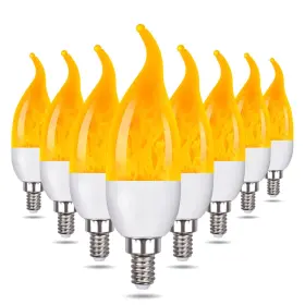 791598541234 VENFORZE Flame Pack Led Candelabra Light Bulb