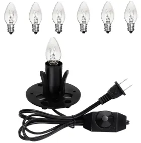 HU-XI-60 VENFORZE Himalayan Salt Lamp Cord Base Socket